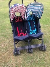 Cosatto Twin Stroller Supa Dupa Folding Pushchair Bro & Sis  Girl Boy for sale  SWINDON