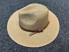  Sombrero de playa Mujer Sombrero de sol de paja de verano Sombrero de Panamá, color marfil y bronceado US segunda mano  Embacar hacia Mexico
