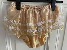 Satinslip gold tüllröckchen gebraucht kaufen  Regensburg