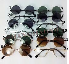 Óculos de sol redondo hippie lentes escuras claras óculos de sol fantasia vintage anos 60 comprar usado  Enviando para Brazil