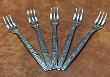 Juego de 5 tenedores de aperitivo de acero inoxidable Imperial para camarones y mariscos, usado segunda mano  Embacar hacia Argentina