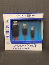 Cabo de TV MHL micro USB para HDMI 1080p para Samsung Galaxy 3 4 5 Note 2 3 comprar usado  Enviando para Brazil