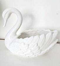 Swan white ceramic for sale  CROYDON