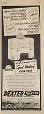 Used, 1947 Print Ad Dexter Speed Washing Twin Tubs Washing Machines Fairfield,Iowa for sale  Shipping to South Africa