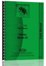 Parts Manual Oliver 25 Cletrac Crawler for sale  Shipping to Canada