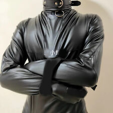 PU Leather Straight Jacket Asylum Body Harness Costume Clubwear Armbinder Women, used for sale  Shipping to South Africa