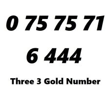 Three gold number for sale  CRAIGAVON