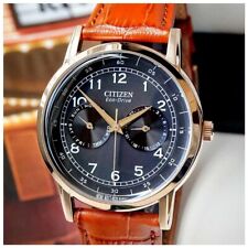 Men's Citizen Cal.8635 Eco-Drive AO9003-08E Rose Gold Stainless Steel Watch for sale  Shipping to South Africa