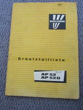 @Welger AP 52 AP 52D Baler Spare Parts List (In German)@ for sale  Shipping to Ireland