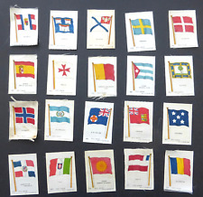 Tarjetas comerciales de cigarrillos (sedas): banderas de seda serie 20 segunda mano  Embacar hacia Argentina