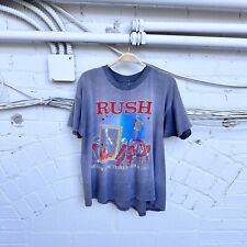 Camisa de turnê vintage 1981 RUSH Moving Pictures cinza desgastada ponto único P M, usado comprar usado  Enviando para Brazil