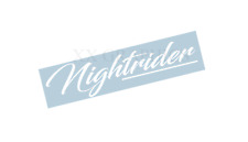 Nightrider windshield banner for sale  Long Beach