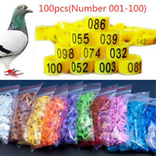 100pcs bird rings for sale  Shipping to Ireland