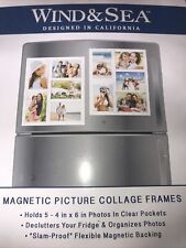 Lote de 2 - Vento e mar - Molduras magnéticas para geladeira - Exibições 10 fotos 4x6 comprar usado  Enviando para Brazil