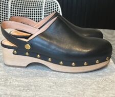 Zuecos convertibles J.CREW talla 9 en cuero negro segunda mano  Embacar hacia Argentina