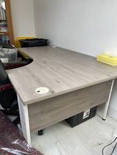 Shaped desk for sale  SUTTON