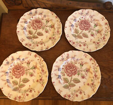 4 Johnson Brothers ROSE CHINTZ PINK Bread Butter Side Plates 6 1/8” England SALE for sale  Shipping to South Africa