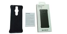 Used Genuine Style Cover Leather Case For SONY Xperia Pro-i  -Black-XQZ-CLBE, used for sale  Shipping to South Africa