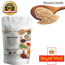 100% Natural Sesame Seeds Whole White Hulled Premium Quality 100g-1kg Free UK PP, used for sale  Shipping to South Africa