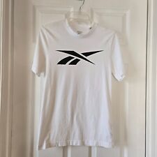 Camiseta Reebok masculina branca manga curta com logotipo frontal preto tamanho P comprar usado  Enviando para Brazil