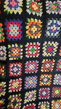 Usado, Cobertor retrô vintage quadrado de crochê para vovó Roseanne multicolorido comprar usado  Enviando para Brazil