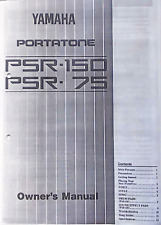 Teclado digital Yamaha PSR-150 e PSR-75 livreto manual do proprietário, reprodução., usado comprar usado  Enviando para Brazil