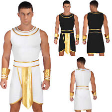 Fantasia masculina de deus do Egito Antigo Toga fantasia vestido com punhos conjunto roupa de Halloween comprar usado  Enviando para Brazil