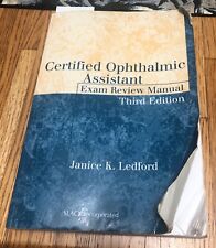 Manual de revisión de examen de asistente oftálmico certificado por Janice K. Ledford usado, usado segunda mano  Embacar hacia Argentina