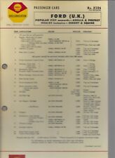 Shell lubrication chart for sale  PULBOROUGH