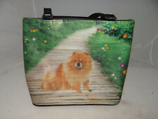 Bolso de mano Chow Dog bolso de tela vinilo correas de mano gabinete magnético segunda mano  Embacar hacia Argentina