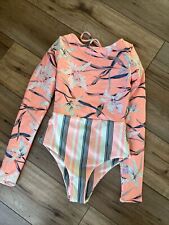 NWOT Maaji Floral Long Sleeve One-Piece Reversible Swimsuit Size: M, used for sale  Shipping to South Africa