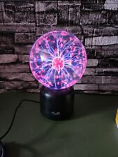 Lámpara de mesa Tesla Orb activada táctil con luz de plasma de 8" esfera globo mágico Lite F/X segunda mano  Embacar hacia Mexico