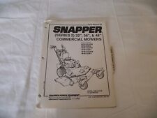 Snapper parts manual for sale  Mishawaka