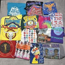 Lote de 15 camisetas gráficas vintage todas feitas nos EUA atacado ponto único anos 80 e 90 comprar usado  Enviando para Brazil