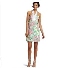 Vestido Lilly Pulitzer Isabel Mariposa Resort Halter Blanco Floral Mariposas 14 segunda mano  Embacar hacia Argentina