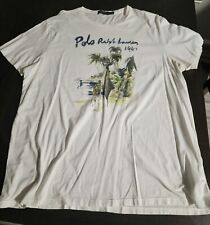 Camiseta polo masculina esportiva pesca peixe espada Ralph Lauren vintage tamanho XXL comprar usado  Enviando para Brazil