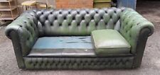 Leather chesterfield settee for sale  STOWMARKET