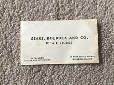Vintage sears roebuck for sale  Washburn
