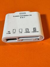 Kit de conexión de cámara 5 en 1 lector para conector de 30 pines Apple iPad iPhone, usado segunda mano  Embacar hacia Argentina