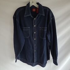 Camisa jeans azul média L - GAP BLUE JEANS, botão frontal, bolsos, algodão comprar usado  Enviando para Brazil