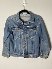 Chaqueta de camionero vintage Guess de mezclilla para hombre S lavado ácido Georges Marciano años 80 años 90 EE. UU. segunda mano  Embacar hacia Mexico