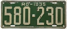 Missouri 1935 license for sale  Bloomsburg