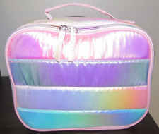 Lancheira infantil bolsa macia Bling Girl School sacola térmica cor arco-íris pêssego comprar usado  Enviando para Brazil