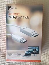 Cable DisplayPort HDMI J5 Create JDC158-2A 4K - 6 pies de largo segunda mano  Embacar hacia Argentina