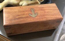 Nautical wooden box for sale  BUCKINGHAM