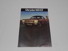 Chrysler 160 brochure usato  Bussoleno