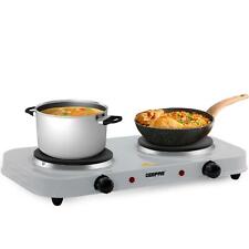 Used, Hot Plate Electric Cooker Double Portable Table Top Kitchen Hob Stove 2000W for sale  Shipping to South Africa