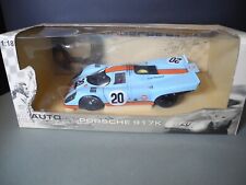 Coche diecast AUTO ART Porsche 917K Steve McQueen Gulf Le Mans #20 escala 1/18 segunda mano  Embacar hacia Argentina