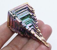 204Ct Rainbow Bismuth Crystal Mineral Specimen Rough Heated YBK670 for sale  Shipping to South Africa
