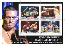 Bloque de sellos Oleksandr Usik Victoria Rey del Boxeo Maidan Post Ucrania 2024 segunda mano  Embacar hacia Argentina